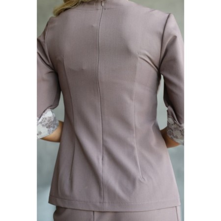 Female suit, size 42, lilac color-5