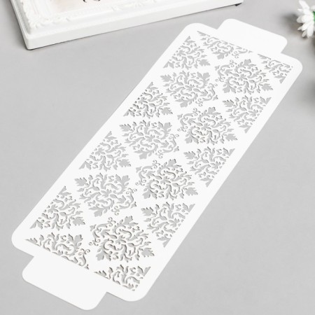 Tencil of border plastic "pattern" plastic, 11x32 cm-1