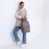Women's backpack of artificial leather on the zipper Textura, color gray color