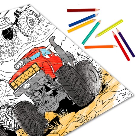 Coloring giant "Monster-Rally"-2