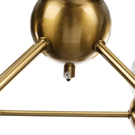 Chandelier "Molecule" 12he27 Brass 80x80x65-115 cm-9