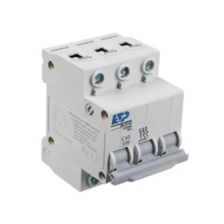 Aircraft switch VA 47-63, 3P 63A (C) 4.5KA ETP-1