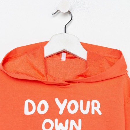 Baby sweatshirt, coral color, height 98 cm-5