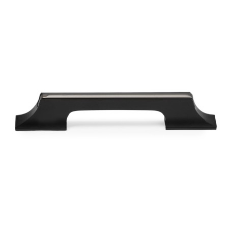 Cappio bracket handle, aluminum, m/o 96 mm, black color with gray insert-2