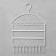 Organizer for jewelry "Hangers", 28 × 6.7 × 36 cm, white color