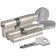 Kale 164 BM/100, 45x10x45 mm cylinder mechanism, with a turntable, 5 keys, color nickel