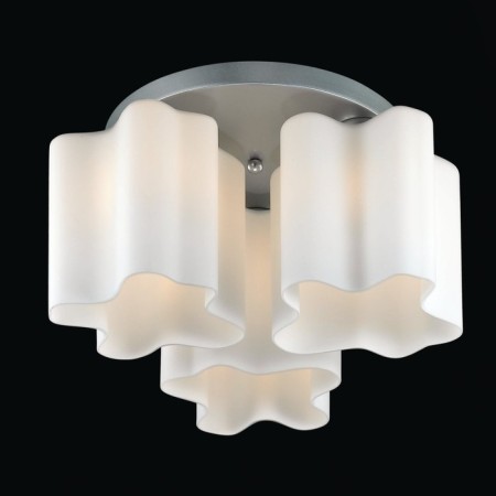 Ceiling Ceiling ST LUCE. SL116.502.03. ONDE. 3x60 watts, E27, 38x38x25 cm, silver color-1