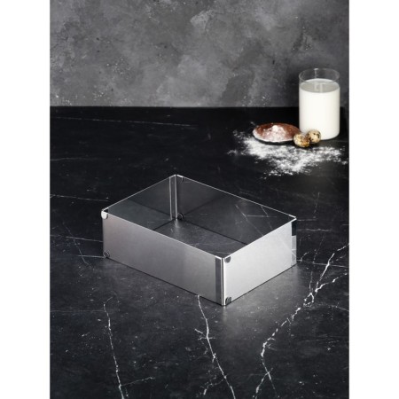 The form is sliding for baking "rectangular", h -8.5 cm, 18x32 - 26x50 cm-1