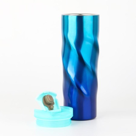 Thermal circle, 500 ml, Master K -spiral, retains heat 8 hours, 7.8x22 cm, turquoise-1