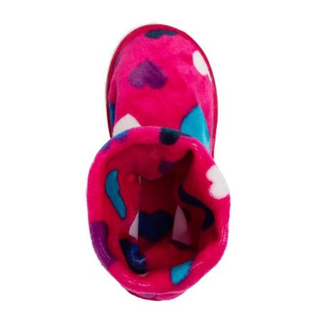 Women's slippers, pink heart color, size 40-3