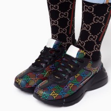 Baby sneakers, black mix, size 27