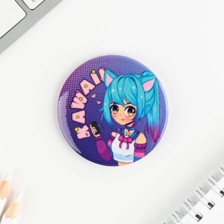 The sunset icon "Kawai anime", d = 5.6 cm-1
