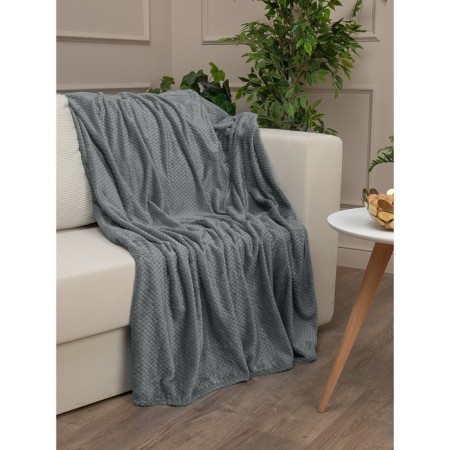 Texrepublic blanket, size 200x220 cm, gray color-3
