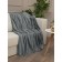 Texrepublic blanket, size 200x220 cm, gray color