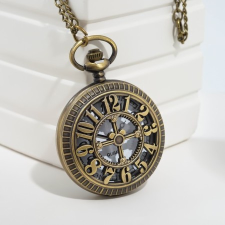 Pocket clock "Magic of numbers", quartz, 5.5 x 4.5 cm, D dial-4 cm