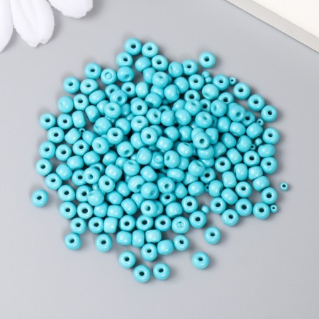 Glass beads 6/0 "dark turquoise" 15 grams-1