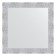 Mirror in the baguette frame, white coinage 70 mm, 66 x 66 cm
