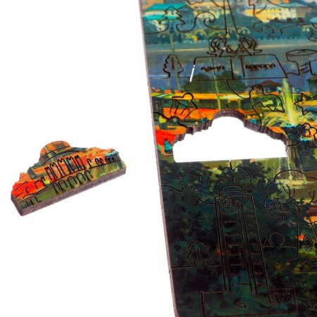 Figure wooden puzzle "Yekaterinburg", 70 parts-2