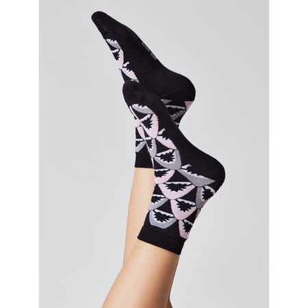 Children's socks with drawings Conte Kids Sof-Tiki, size 22, pink color-1