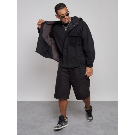 Jeaning jacket men's, size 52, black color-8