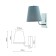 Scurry rivoli evie wall, 1he14, 40 watts