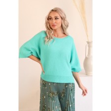 Female jumper, size 42, turquoise color