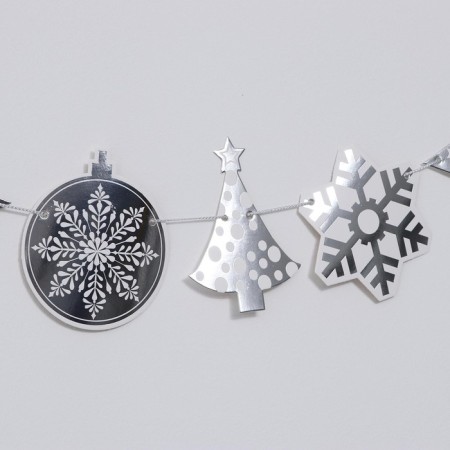 Garland "New Year", 230 cm, silver color-2
