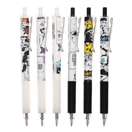 Automatic gel handle 0.5mm blue "anime", mix