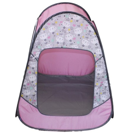 Children's game "Rainbow House" tent 80 × 55 × 40 cm, print "Cats on gray"-1