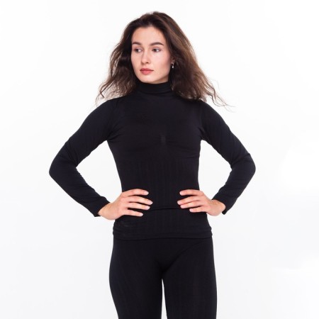 Women's thermal underwear (longshit, leggings), black color, size 46-48 (m)-4