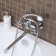Bath mixer "RMS" SL138-140P, pour 350 mm, shower set, zinc, chromium