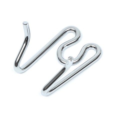 Link for a strict collar - half -reaches, chrome steel, thickness 3 mm-1