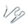 Link for a strict collar - half -reaches, chrome steel, thickness 3 mm