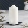 Square Benum Square Metal for one candle, 10x1.1 cm, chrome