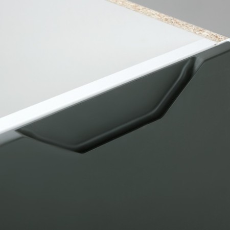 Floor cabinet 600 for Helga washing, 600x500x824, white/olive Soft MDF-3