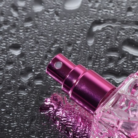 Relief -glass glass bottle, with a sprayer, 8 ml, color mix-6