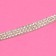 Rhound rhinestones, d = 2 mm, width - 7 mm, 4.5 ± 0.5 m, silver color