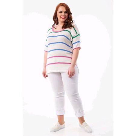 Female jumper, size 52, white color-1
