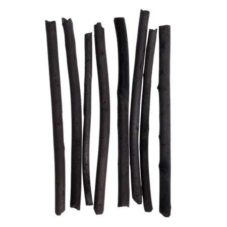 Natural willow drawing coal 8 pcs, 3 - 9 mm diameter, length 100 mm, "Podolsk goods for artists", in a cardboard box-2