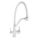 Kitchen mixer Zein Z6973, output for drinking water, silicone spout, brass, white