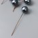 Decor for creativity "Anthracite pearl ball" d = 1.5 cm set 20 pcs 6x1.5x1.5 cm