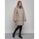 Coat insulated winter female, size 48, beige color