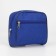Lightning cosmetic bag, external pocket, cornflower color