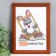 Photo frame 15x21 cm pine, red tree (plastic screen)