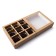 Folding box under 9 sweets, craft, 13.8 x 13.8 x 3.8 cm