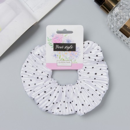 Hair elastic band "Orbit" Netiva reaping, 12 cm, white