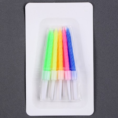 Set for decorating the cake: Topper "Happy Birthday", 1 pc., 10 candles-5