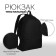 A backpack on lightning is youth, external pocket, black color