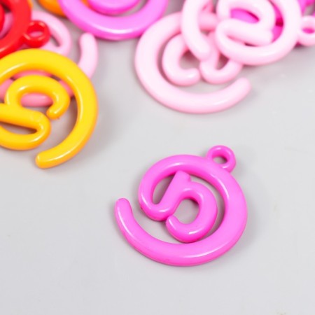 Decor for creativity plastic "@ - dog" Color set 25 pcs 3x2.4 cm-2