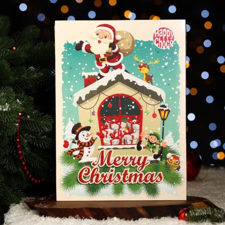 Advent calendar with mini chocolate chocolate "Happy Christmas", 50 g-3